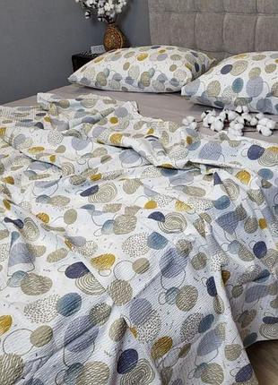 Постільна білизна ранфорс-жатка карамболь мікс двоспальний євро