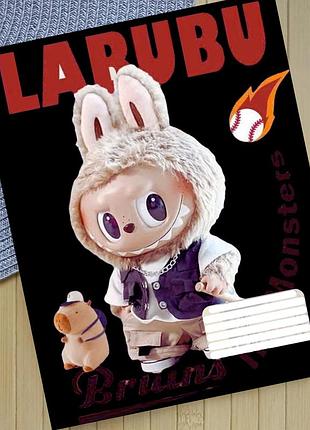 Зошит лабубу labubu 18 аркушів лінійка 08