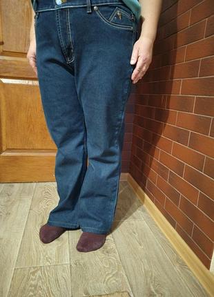 Жіночі утеплені джинси (великий розмір)