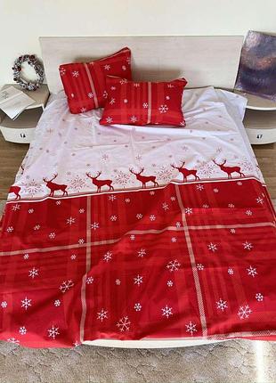 Постельное белье бязь снежный марал двуспальный евро