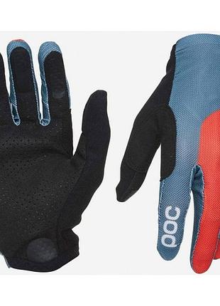 Перчатки велосипедные poc essential mesh glove унисекс, комбинированный, s, нет, закрытые, синий l, синий-красный