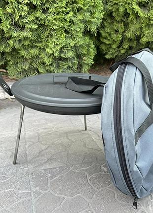 Сковорода из диска mzavod фрея 40см с крышкой и чехлом