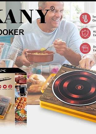 Электроплита плита настольная sokany sk-3575 инфракрасная на 1 конфорку с с жк-дисплеем и таймером 2