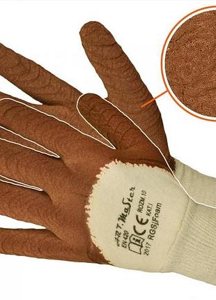Захисні рукавички artmas rgsj kat.1, коричневий