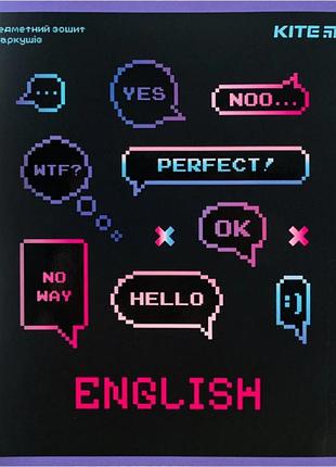 Зошит 48 аркушів лінія "kite" предметка-англійська мова, neo k24-240-10