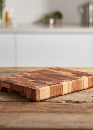 Обробна дошка з дуба 20*30 см доміно, дерев’яна кухонна дошка для нарізання та сервірування страв c50w200300d