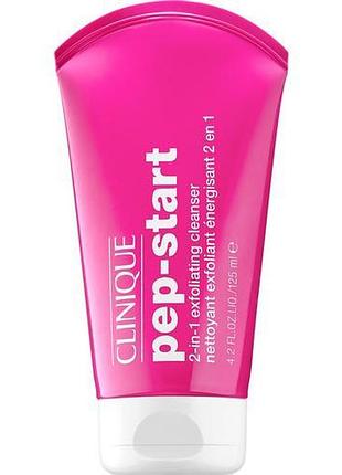 Clinique clinique pep-start 2-in-1 exfoliating cleanser засіб 2-в-1 30 мл