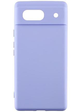 Чохол silicone cover lakshmi full camera (aa) для google pixel 7a бузковий / dasheen