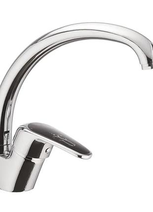 Змішувач для кухні crn magic 777 (чорна ручка) (cr0115) yousf