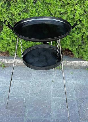 Сковорода из диска mzavod фрея 50см с подвесом для огня