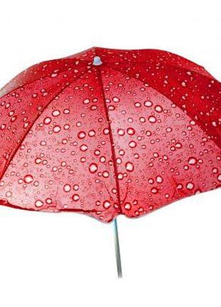 Парасолька пляжна "капелька" (червоний)