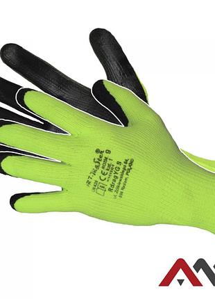 Рукавички захисні artmas rdrag yg s kat.1, жовтий/чорний, 10