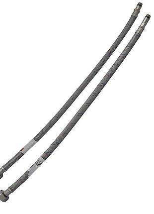 Гнучкі шланги для змішувача гайка 1/2'' - штуцер m10 (80 см) 2 шт (силик. оболонка) zerix (zx3031) yousf