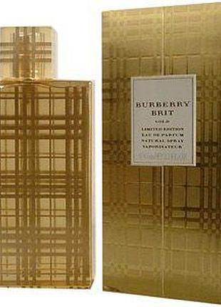 Burberrys burrbery brit gold limited edition парфюмированная вода (упаковка повреждена) 50 мл
