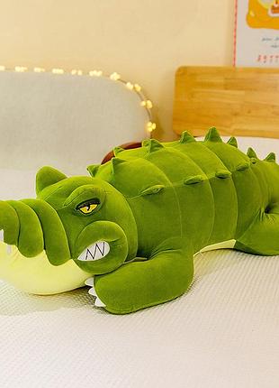 Детская мягкая игрушка "крокодил" 160 см, зеленый