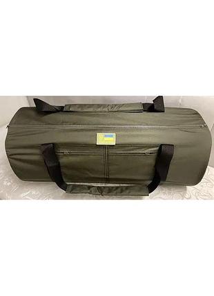 Баул 100л олива для зберігання амуніції та транспортування - тракторна блискавка нейлонові лямки р dm-11