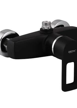 Змішувач для душу zerix z2030-6 black (zx0353)