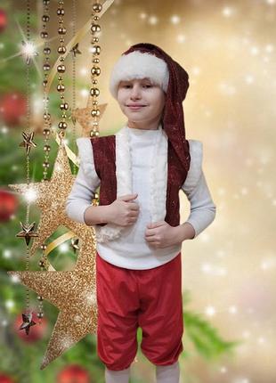 Якравий карнавальний костюм санти гноміка