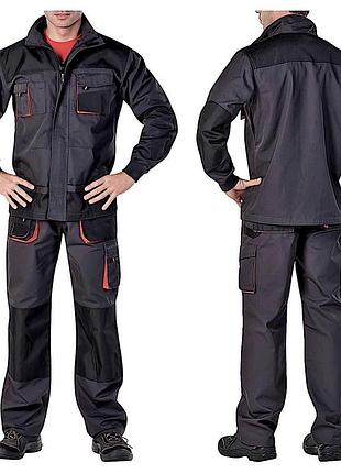 Костюм рабочий reis foreco-jt sbp (польша), тёмно-серый 46