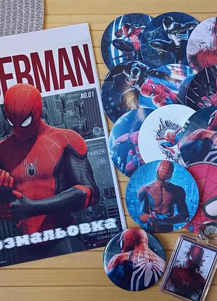 Набор человек-паук spider man из 4 предметов код 25544