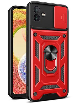 Ударостійкий чохол camshield serge ring для samsung galaxy a06 красный