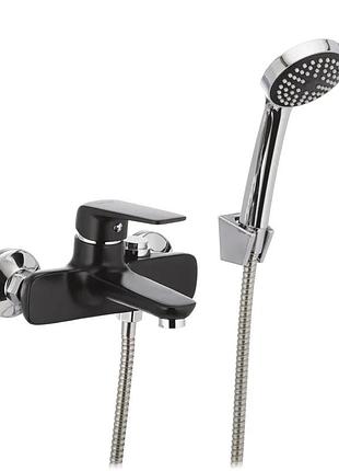Змішувач для ванни mixxus oregon 009 (перемик. кнопкою) чорний (mx0008)
