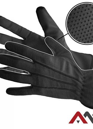 Перчатки защитные трикотажные artmas rmicro black, черный, 7