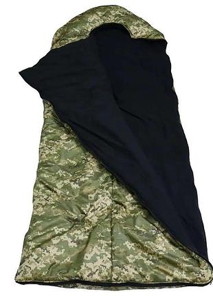 Зимний спальный мешок флисовый до -20 пиксель - широкий спальник на молнии водонепроницаемый с флисово dm-11