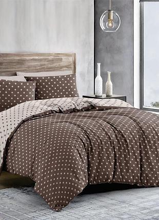 Постільна білизна бязь polkadot двоспальний євро