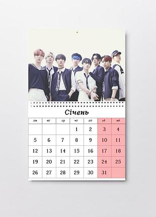 Календарь на виниловом магните ateez а5 (26536)