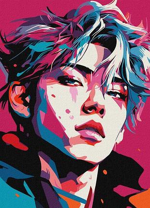 Картина за номерами k-pop, бтс. кем техен 30*40 см ідейка kho 8382
