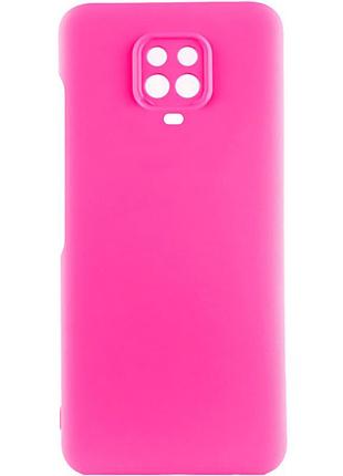 Чохол silicone cover lakshmi full camera (aaa) для xiaomi redmi note 9s / note 9 pro /note 9 pro max рожевий / barbie pink