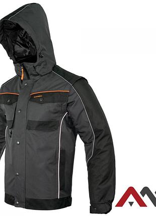 Куртка зимняя artmas classic winox серый/черный, xxl