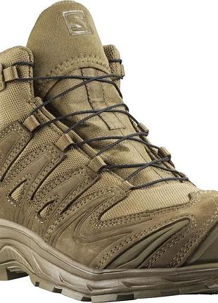 Армейские ботинки salomon xa forces mid (койот) cordura® с нубуком