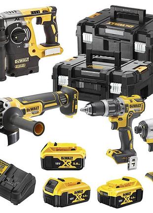 Набор из четырёх инструментов бесщеточных dewalt dck422p3t