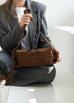 Сумка женская из натуральной кожи беж