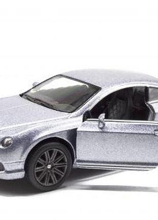Машинка kinsmart "bentley continental gt" (серебристая)