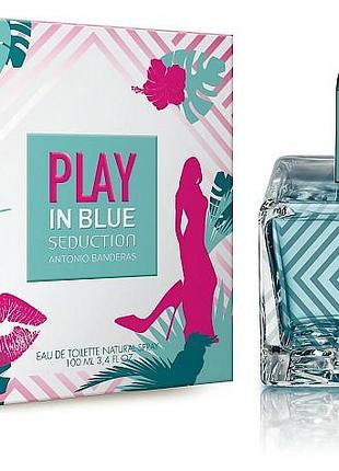 Antonio banderas play in blue seduction for women туалетная вода (тестер) 80мл