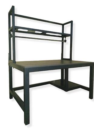 Стіл для пакування металевий. стіл пакувальний 150х100х180 см. стіл пакувальний з надбудовою