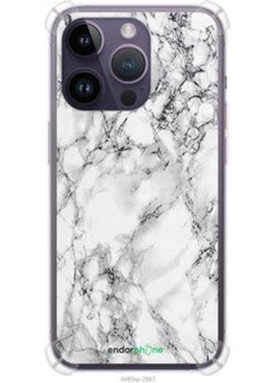 Чохол на iphone 14 pro max мармур білий "4480sp-2667-7673"