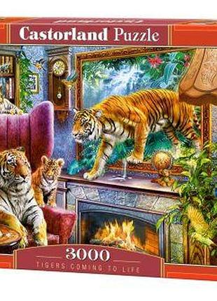 Пазлы "тигры дома", 3000 элементов