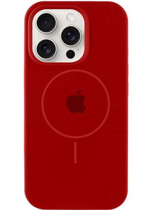 Чехол silicone case full protective (aa) with magsafe для apple iphone 14 pro (6.1") синий / capri blue лиловый / lilac pride червоний / deep red