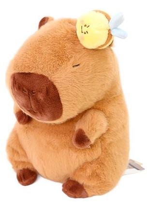 М'яка іграшка капібара з інерційною бджілкою 35см