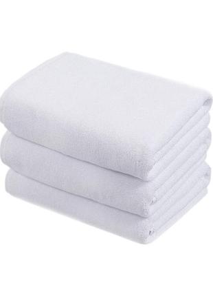 Полотенце махровое 50х90 белое (20/2) 400гр lotus home