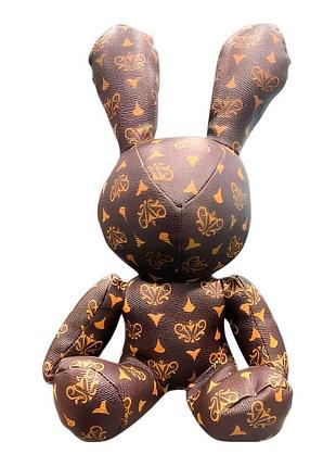 М'яка іграшка шкіряна зайчик 40см, el-2117-58