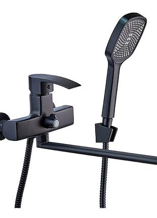 Смеситель для ванной mixxus magnum 006 (euro) black (mi6197)