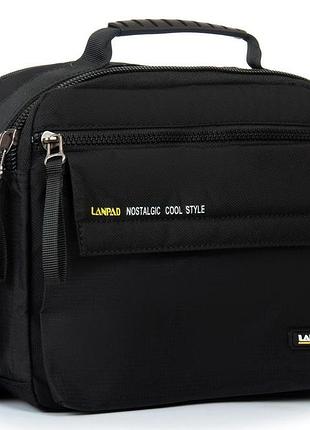 Мужская сумка тканевая lanpad черная