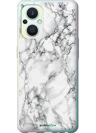 Чохол на oppo reno8 lite мармур білий "4480u-2755-7673"