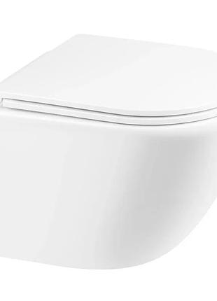 Унитаз подвесной mixxus premium ellipse-0301-r 495x365x365mm, система смыва rimless (mp6460) yousf