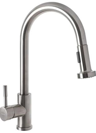 Змішувач для кухні zerix lr76005-1 з висувною лійкою (ll1200)